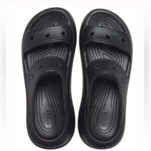 NEW Crocs Black Slide Sandals size 7M, W9